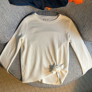 Madewell front tie shirt